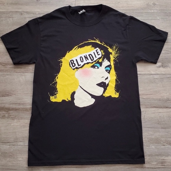 Blondie rock band black Tshirt Debbie Harry unisex punk alternative - Picture 1 of 1